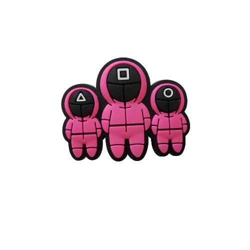 3 Pink Guards Charm