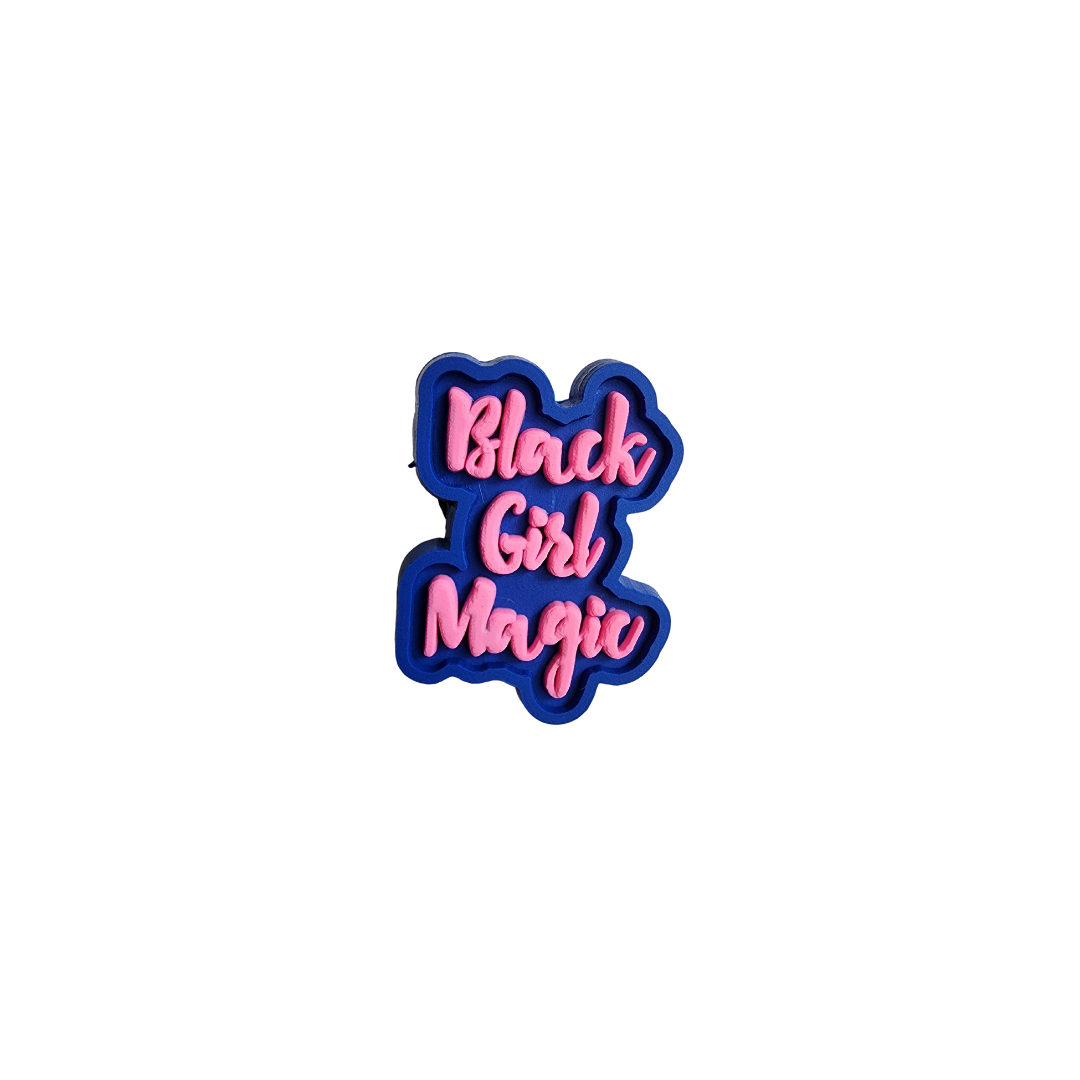 Black Girl Magic (Pink/Blue) Charm